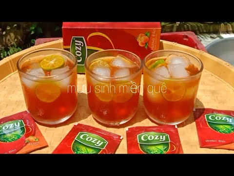 Video Công thức Trà Đào Tắc giải khát mùa hèl Mưu sinh miền... - youtube