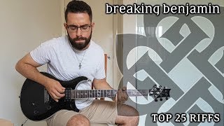 Top 25 Breaking Benjamin Riffs  (Guitar Medley)