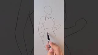 🌟 Easy Fashion Figure Sketching Tutorial: Learn Body Proportions #drawing #usa #usa