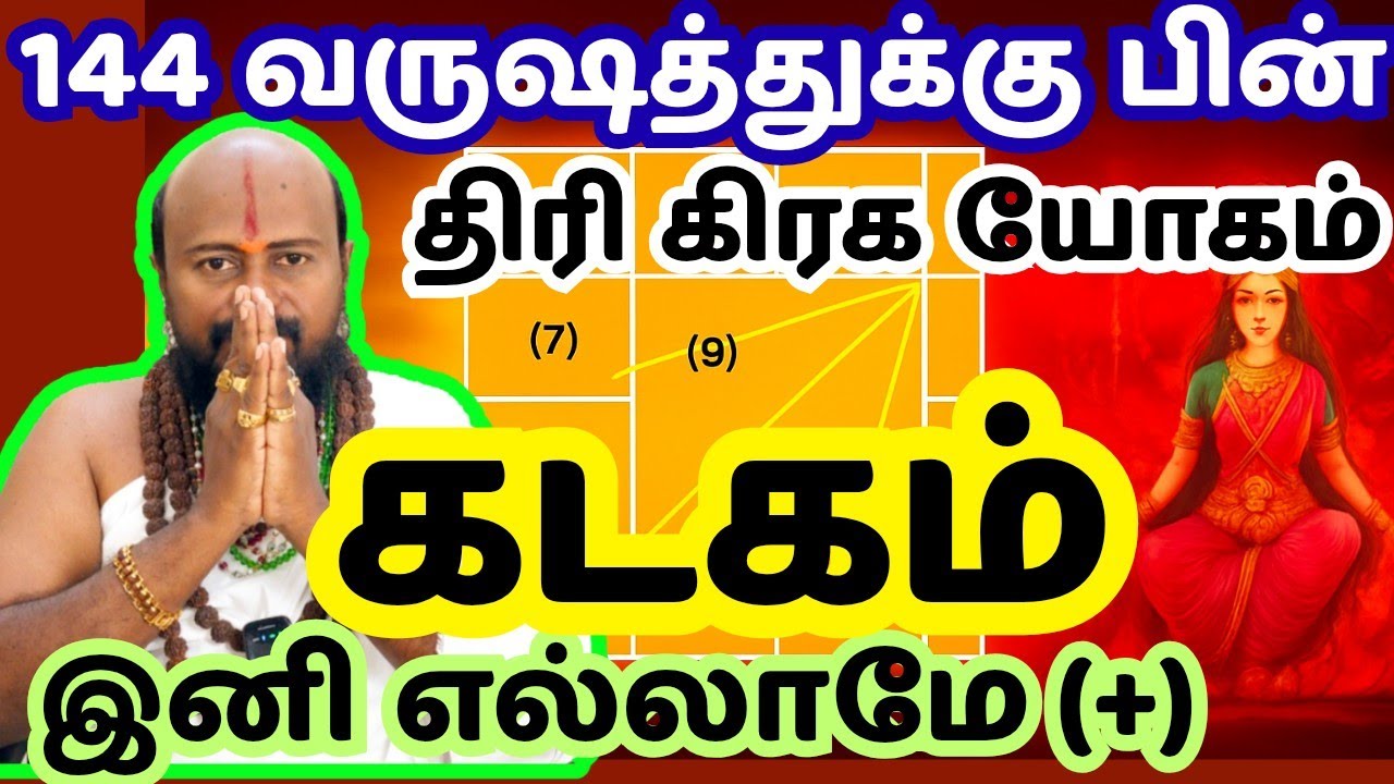 #கடகம் -144 வருஷத்துக்கு அசுர வளர்ச்சி தரும் (Guru+Raku+Budhan) #astrology #rasipalan #kadagam #yt
