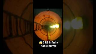 0 Rs Infinity Mirror Table in 28 Sec 😱 #shorts #diy