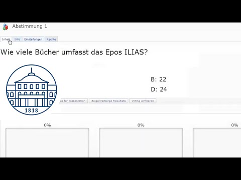 ILIAS Livevoting einrichten