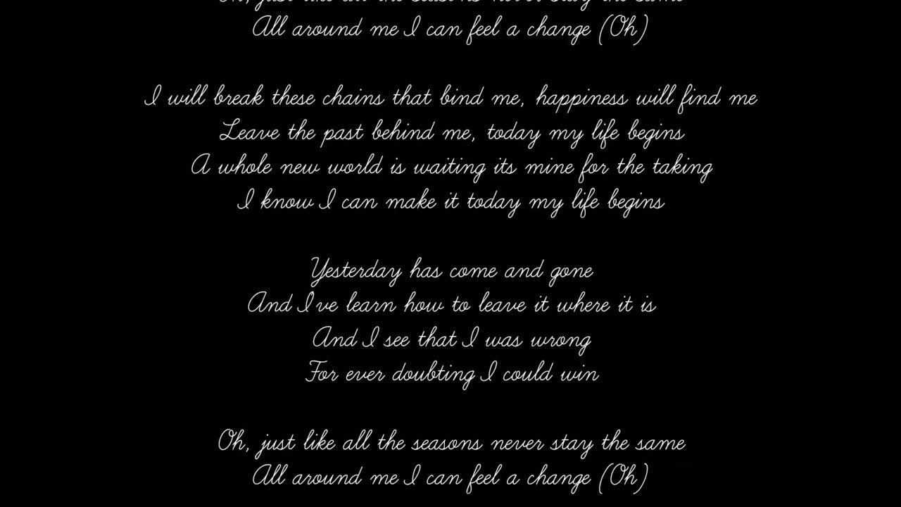 "Today my life begins" by Bruno Mars (lyrics) YouTube