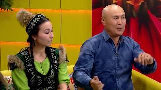 картинка: Кубанычбек Эсенбаев, Элмурат Майрамбеков, Асель Касмакунова  / Таң Шоола / 12.05.16 / НТС