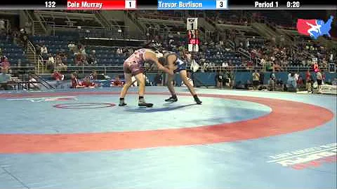 Fargo 2012 132 Round 2: Cole Murray (Florida) vs. Trevor Burlison (Indiana)