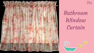 ✨🏡 How To Make a Lined Window Curtain ✨ Bathroom Curtain for Small Windows✨Step by Step