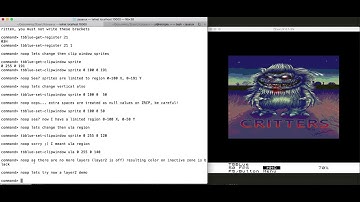 ZEsarUX emulator -  testing TBBLUE clip window registers