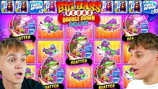 WE GOT A 5 SCATTER ON BIG BASS VEGAS DOUBLE DOWN