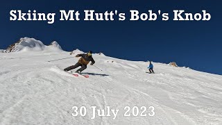 Skiing Mt Hutt's Bob's Knob (30 Jul 2023)