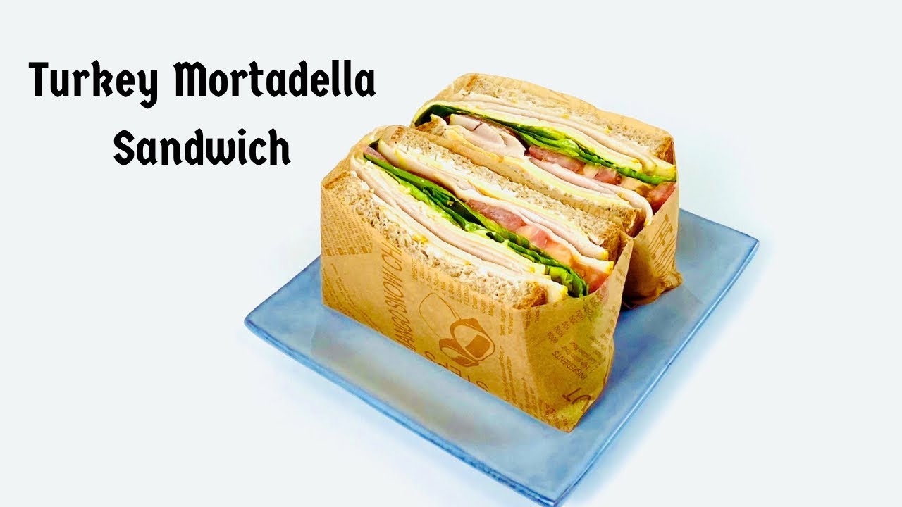 Turkey Mortadella Sandwich with HoneyMustard Mayo! A Delight in