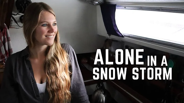 Alone in a Snowstorm | Winter Boat Life on a 30ft ...