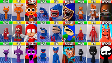 LEGO EVERY Characters & ALL Forms in Shin Sonic Tapes (FULL COLLECTION #3) : Noob, Pro, Hacker, GOD!