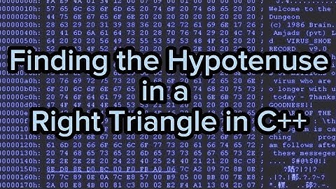 Finding the Hypotenuse of a Right Triangle (Value of c)