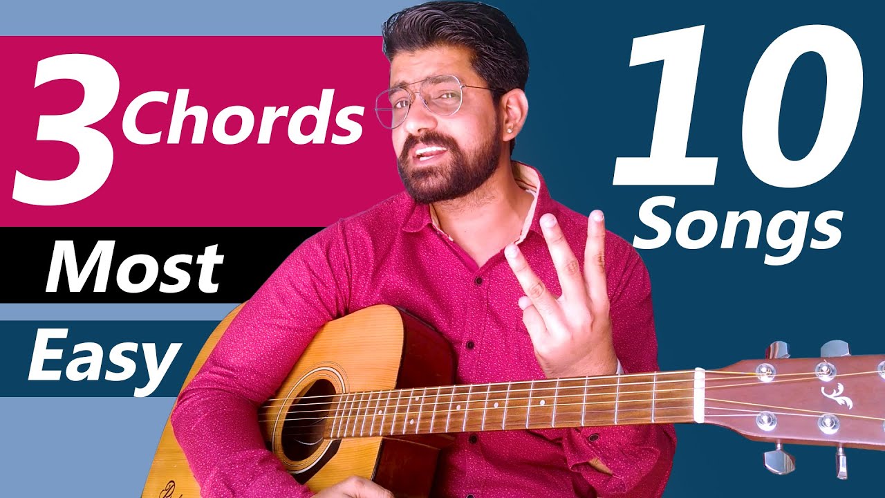3 chords 10 bollywood songs C, D, Em guitar lesson by Prakash Jangir