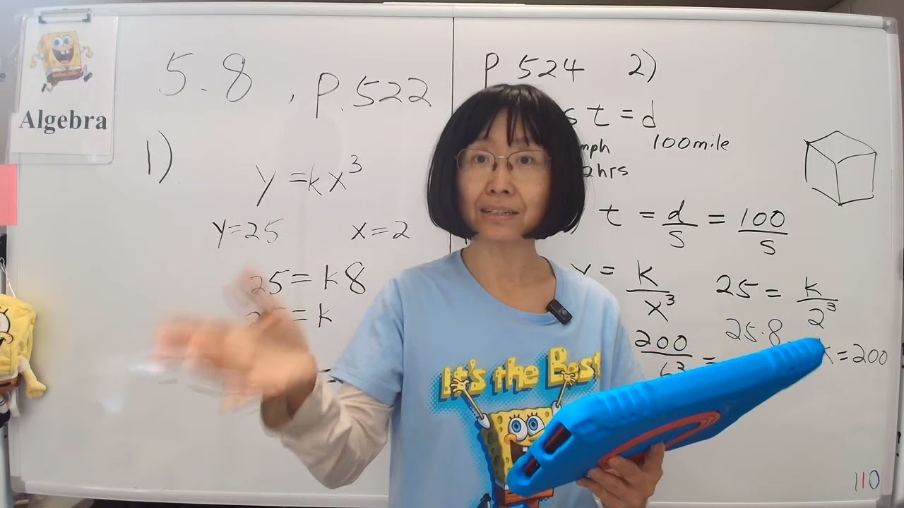 Algebra Chapter 5.8 Modeling Using Variation with free Openstax textbook