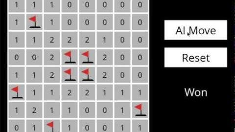 CS50 Intro to AI - Python (Project 1 Minesweeper)