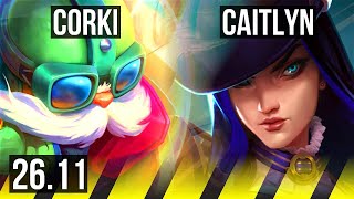 CORKI & Thresh vs CAITLYN & Nidalee (ADC) | NA Grandmaster | 26.11