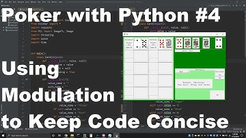 Poker with Python #4 - Using Modulation to Keep Code Concise