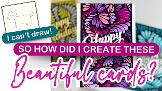 Zentangle Doodling Art for CARD MAKING - So fun and addictive!!