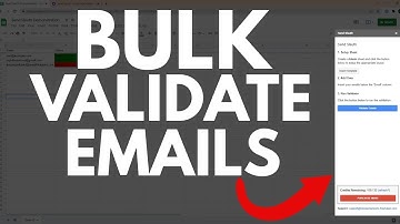 How to Verify Emails In Bulk For FREE - How to Mass Validate Emails in Google Sheets - Send Sleuth