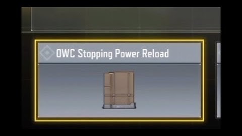Owc stopping power reload is scam, Call of duty mobile (codm)