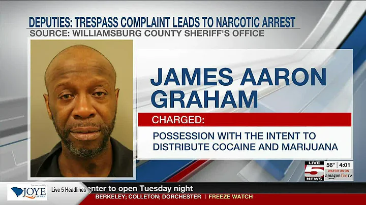 VIDEO: Deputies: Trespassing complaint leads to drug arrest of Kingstree man