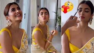 Pooja Hegde Makeup Video | Pooja Hegde Latest Cute Video | Telugu Tonic screenshot 4