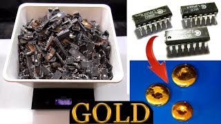 Делаю ЗОЛОТО из микросхем! ● Сколько золота содержится в советских микросхемах.