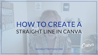 3 ways to make a straight line in Canva