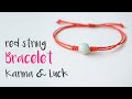 DIY How to make red string lucky bracelets
