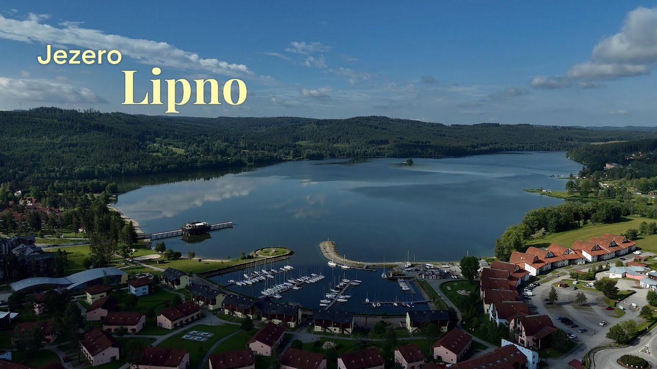 Озеро Липно- одно из самых популярных мест для отдыха в Южной Чехии. Jezero Lipno. travel.dji 4pro.