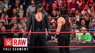 FULL SEGMENT — The Undertaker challenges Roman Reigns: Raw, March 6, 2017