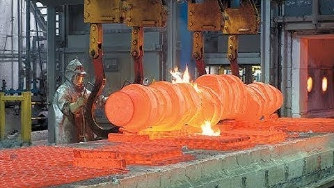 Dangerous Biggest Crankshaft Forging Process in Metal Heavyweight Forging Factory Germany, US, China