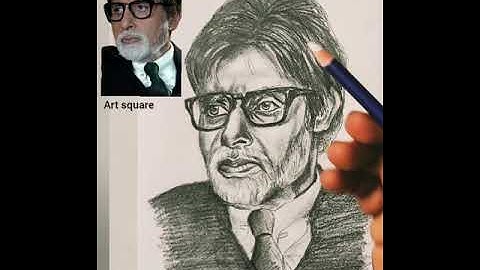 Amitabh bacchan  portrait drawing with Andrew Loomis method for beginners #Drawing #painting #sketch