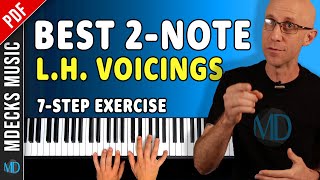 2Note Left Hand Voicings Every Jazz Musician Should Know. Jazz Piano Tutorial.