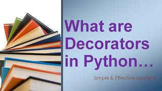 What are Decorators in Python || Decorators || Decorators in Python || Python Decorators