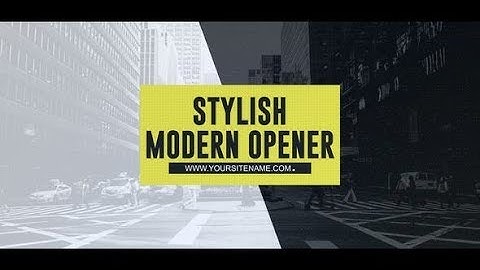 After Effects Template: Stylish Modern Opener