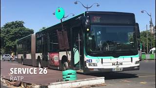 AW408KQ MAN A24 (RATP) (Service 26) (Around Atlas towards Nation)