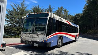 ⁴ᴷ⁶⁰ Weird Engine Sounds | San Mateo County Transit District: 2009 Gillig BRT 40’ #403 on Route 121
