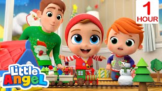 Who's At The Door? Santa!🎅 | Little Angel | Kids Cartoons & Nursery Rhymes | Moonbug Kids