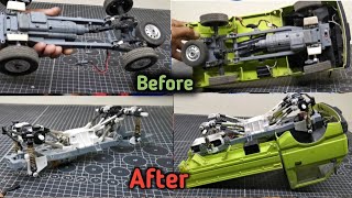 HOW I CONVERT RC wpl D12 into 4wd offroad