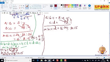 ratio and proportions || Question 1 ||  Spark Institute ||  Easy Arithmetic ||  Krishna Sir