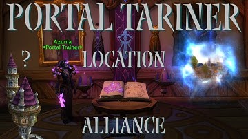 Mage Portal Trainer Location Alliance