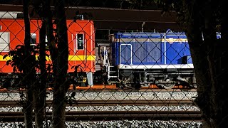 東武8000系8577F鉄道博物館展示に伴う甲種輸送 栗橋駅付近通過シーン