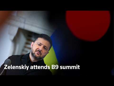 Zelenskiy asiste a cumbre del B9 en Bucarest