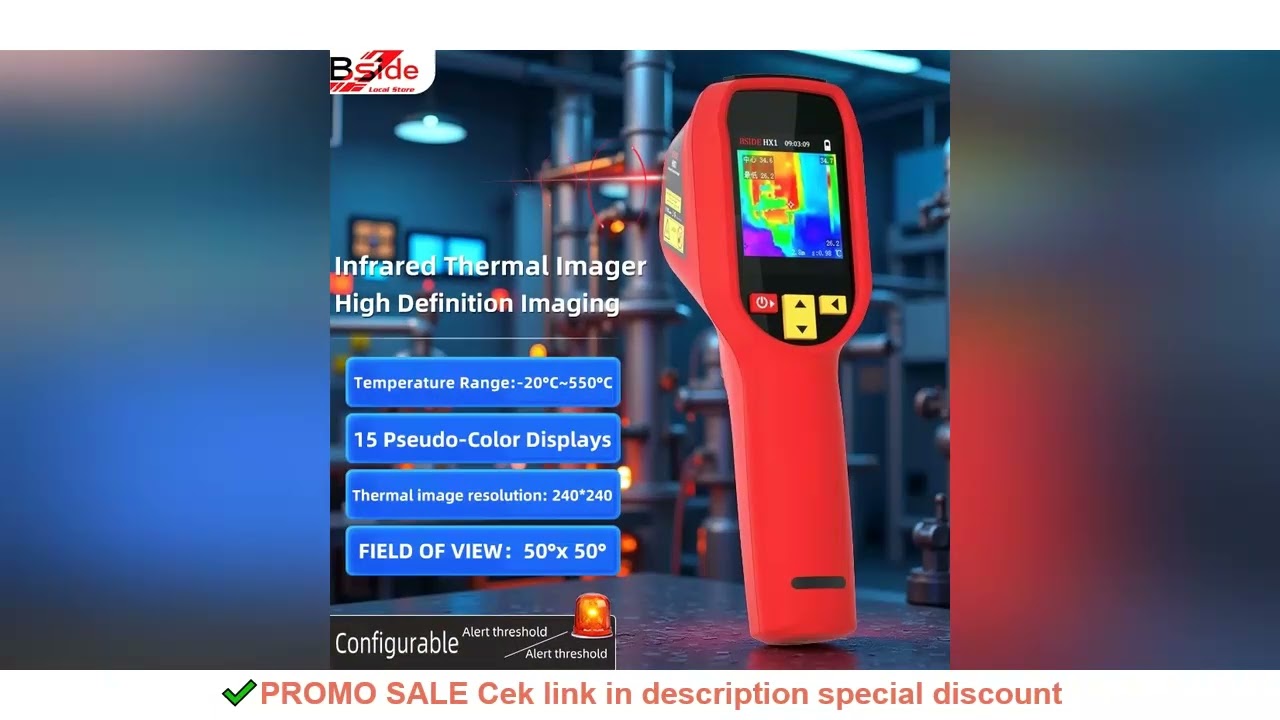 BSIDE Handheld Thermal Imaging Camera 240X240 Temperature Meter For Repair PCB Automobile Pipeline D