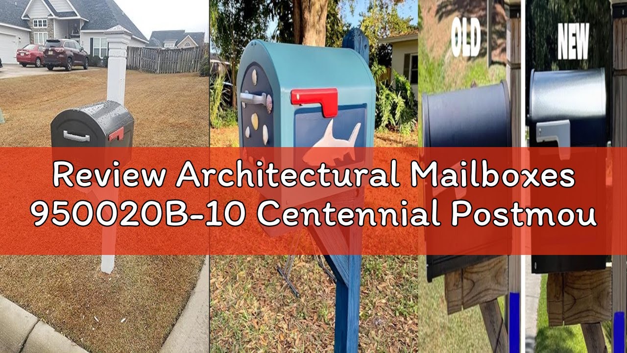 Review Architectural Mailboxes 950020B-10 Centennial Postmount Mailbox, XL, Black