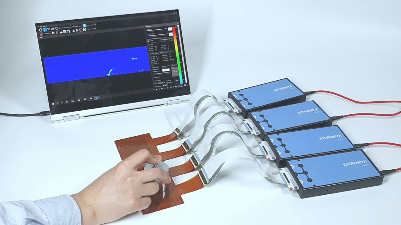 High Resolution Pressure Mapping Sensor with Multiple DAQ Electronics - 다중 디바이스를 활용한 고해상도 전자감압지