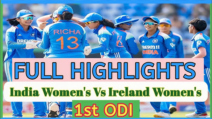 India Women vs Ireland Women 1st ODI Match Full Highlights 2025 | Cricket Highlights #india #INDvIRE