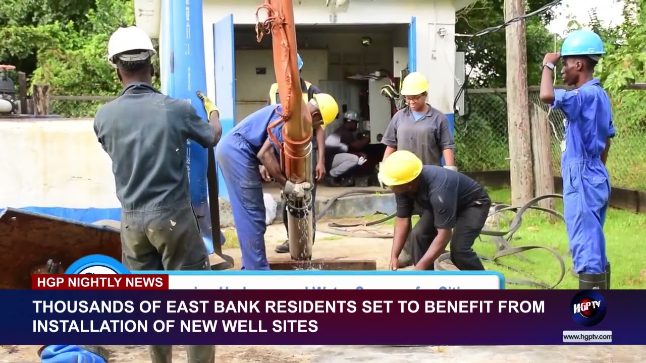 THOUSANDS OF EAST BANK RESIDENTS SET TO BENEFIT FROM INSTALLATION OF NEW WELL SITES
